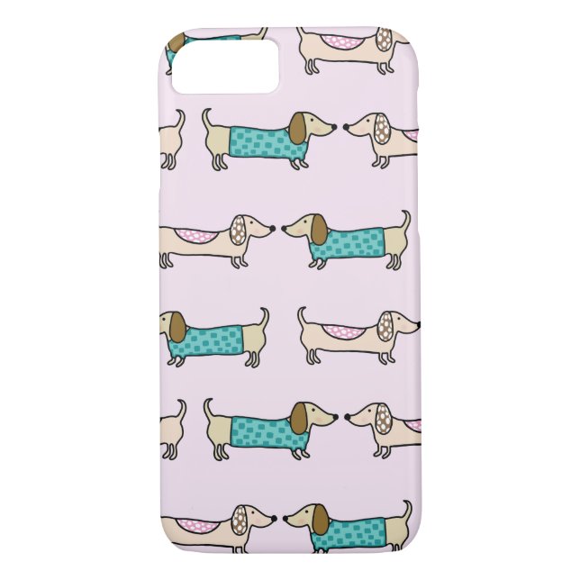 Niedliche Dackeln Case-Mate iPhone Hülle (Rückseite)