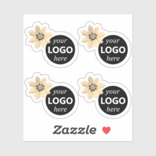 Niedliche Daisy-Blume Sonnenblume mit Logo oder Bi Aufkleber