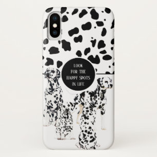 Niedliche Dalmatiner Schwarz-Weiß-Glückssträhne Case-Mate iPhone Hülle