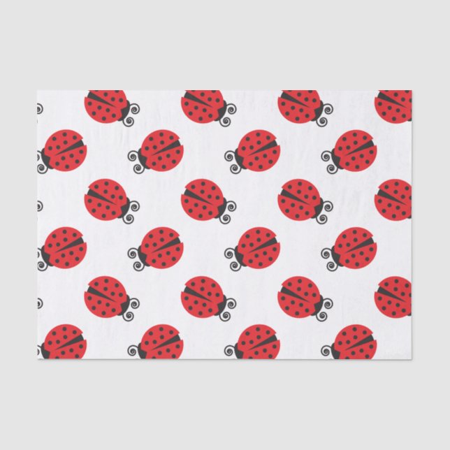 Niedliche Dame Bug Pattern Seidenpapier (Vorderseite)