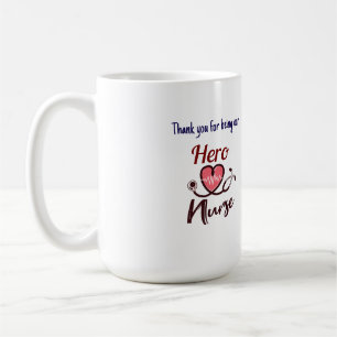 Niedliche Dankbarkeit Nurse Pink Typografy Persona Kaffeetasse