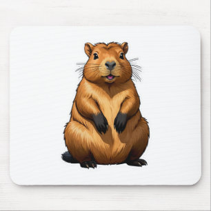 Niedliche Darstellung der Capybara-Nagetiere Mousepad