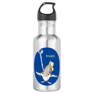 Niedliche Darstellung des Cartoon Archerfish Edelstahlflasche