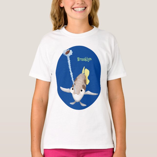 Niedliche Darstellung des Cartoon Archerfish T-Shirt (Vorderseite)