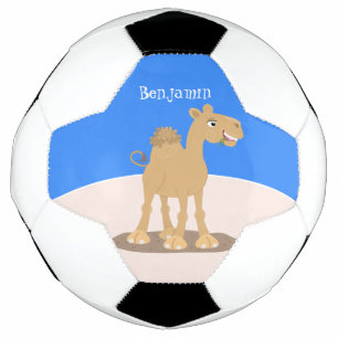 Niedliche Darstellung des Cartoon auf dem Kamel Fußball