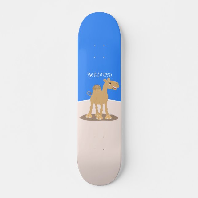 Niedliche Darstellung des Cartoon auf dem Kamel Skateboard (Vorne)