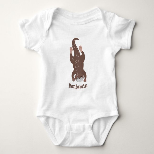Niedliche Darstellung des Cartoon Baby Strampler (Vorderseite)