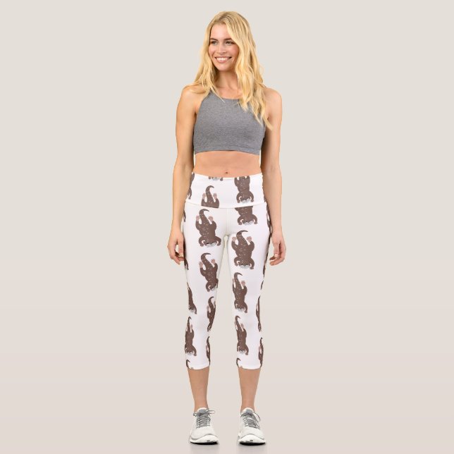 Niedliche Darstellung des Cartoon Capri Leggings (Vorderseite)