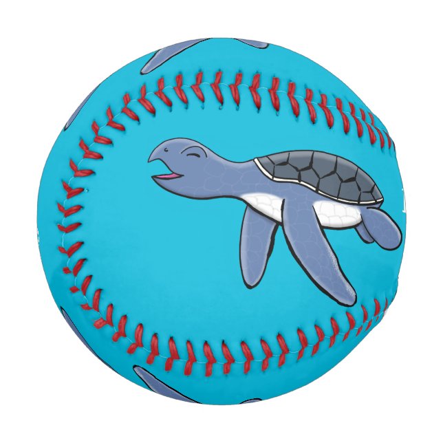 Niedliche Darstellung des Cartoon der Meeresschild Baseball (Vorderseite Links)