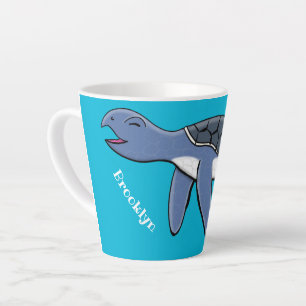 Niedliche Darstellung des Cartoon der Meeresschild Milchtasse
