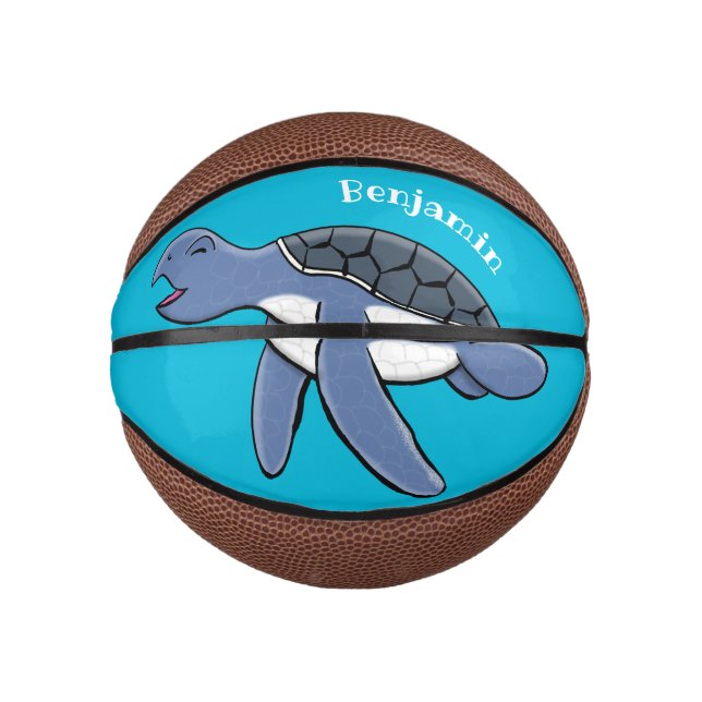 Niedliche Darstellung des Cartoon der Meeresschild Mini Basketball (Vorderseite)