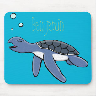 Niedliche Darstellung des Cartoon der Meeresschild Mousepad