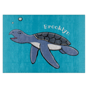 Niedliche Darstellung des Cartoon der Meeresschild Schneidebrett