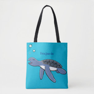 Niedliche Darstellung des Cartoon der Meeresschild Tasche