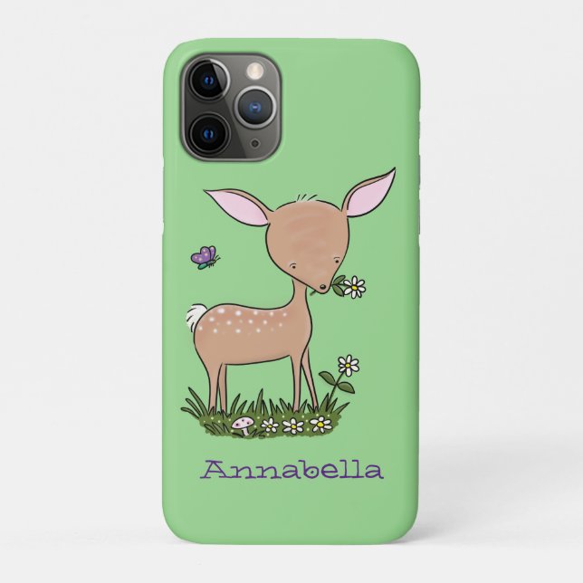 Niedliche Darstellung des Cartoon des glücklichen  Case-Mate iPhone Hülle (Rückseite)