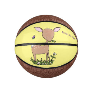 Niedliche Darstellung des Cartoon des glücklichen  Mini Basketball