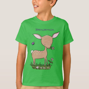Niedliche Darstellung des Cartoon des glücklichen  T-Shirt