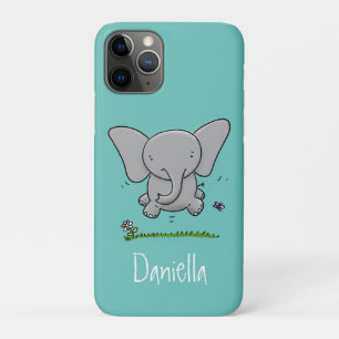 Niedliche Darstellung des Cartoon eines Babyelefon Case-Mate iPhone Hülle