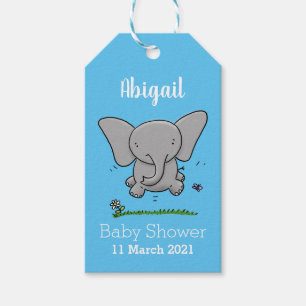 Niedliche Darstellung des Cartoon eines Babyelefon Geschenkanhänger
