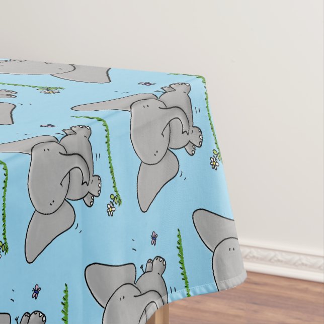 Niedliche Darstellung des Cartoon eines Babyelefon Tischdecke (Beispiel)