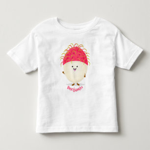 Niedliche Darstellung des Cartoon in Rosa Kleinkind T-shirt