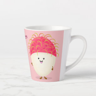 Niedliche Darstellung des Cartoon in Rosa Milchtasse