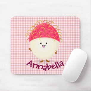 Niedliche Darstellung des Cartoon in Rosa Mousepad