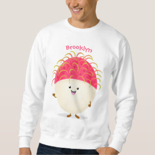 Niedliche Darstellung des Cartoon in Rosa Sweatshirt