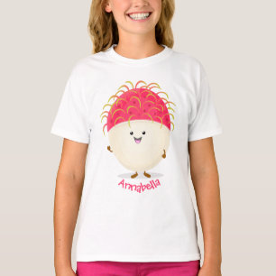 Niedliche Darstellung des Cartoon in Rosa T-Shirt