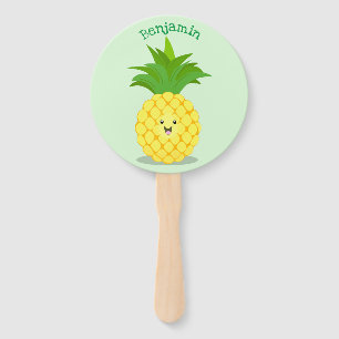 Niedliche Darstellung des Cartoon von Ananas Fächer