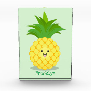Niedliche Darstellung des Cartoon von Ananas Fotoblock