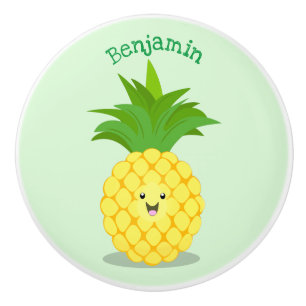 Niedliche Darstellung des Cartoon von Ananas Keramikknauf