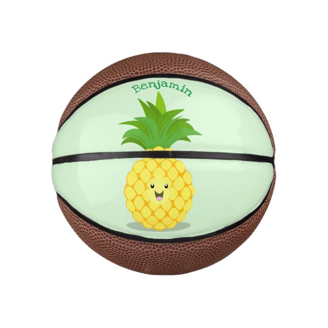 Niedliche Darstellung des Cartoon von Ananas Mini Basketball (Vorderseite)
