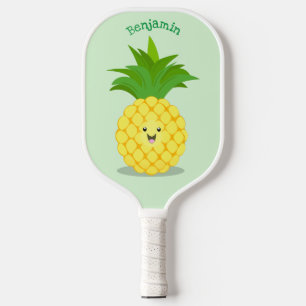 Niedliche Darstellung des Cartoon von Ananas Pickleball Schläger