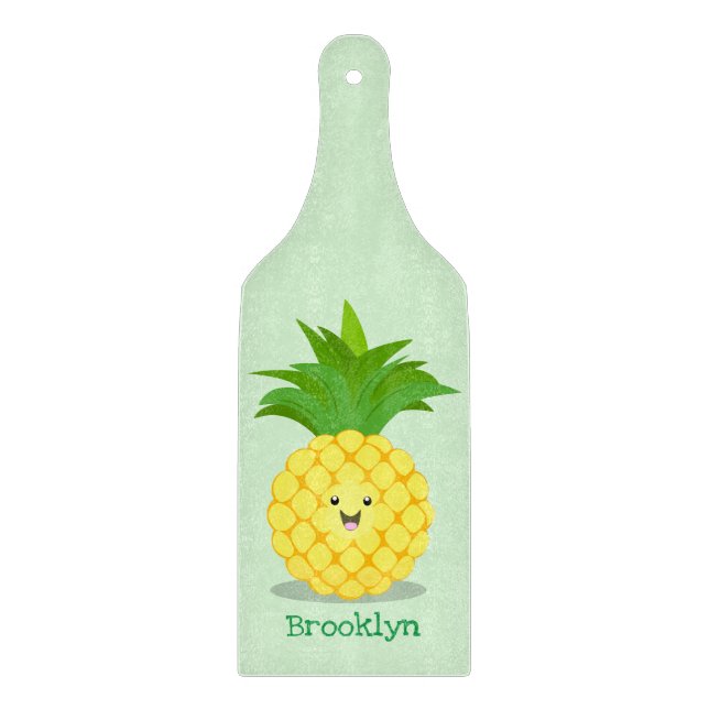 Niedliche Darstellung des Cartoon von Ananas Schneidebrett (Vorderseite)