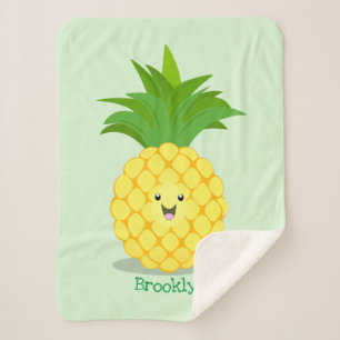 Niedliche Darstellung des Cartoon von Ananas Sherpadecke