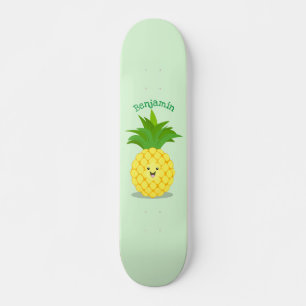 Niedliche Darstellung des Cartoon von Ananas Skateboard