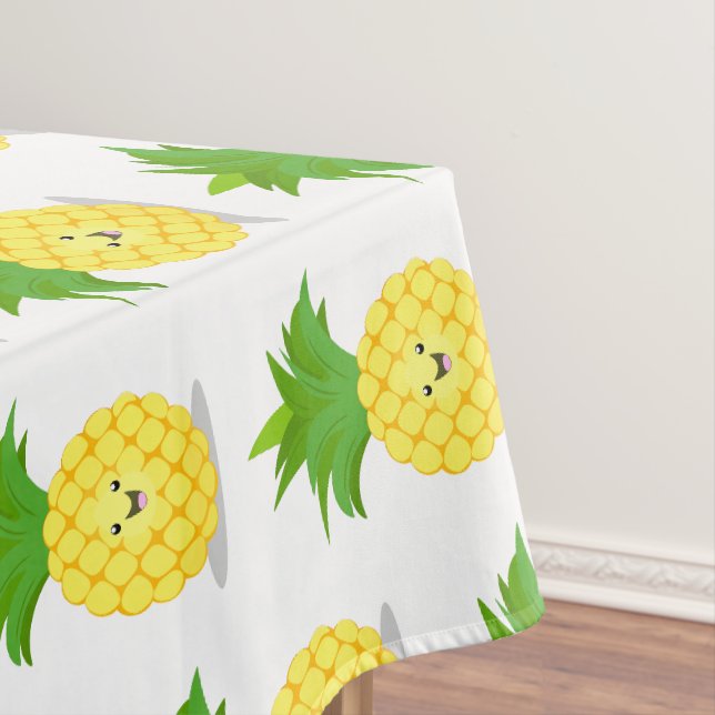Niedliche Darstellung des Cartoon von Ananas Tischdecke (Beispiel)