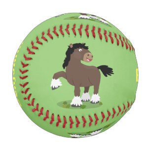Niedliche Darstellung des Cartoon von Clydesdale Baseball