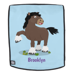 Niedliche Darstellung des Cartoon von Clydesdale Rucksack