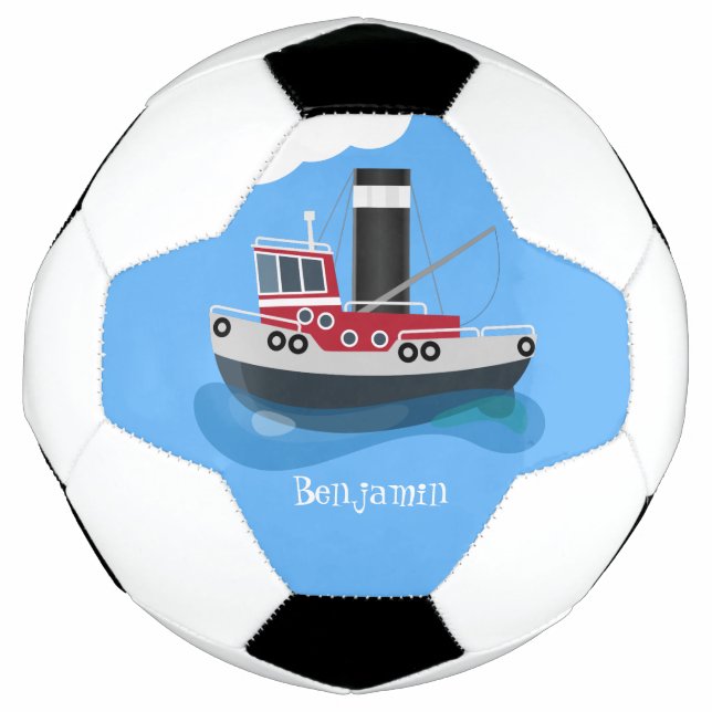 Niedliche Darstellung des Cartoon von Schleppnetze Fußball (Vorderseite)