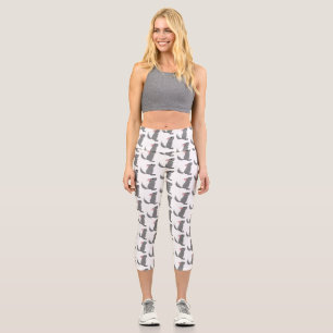 Niedliche Darstellung des Chinchilla-Cartoon Capri Leggings