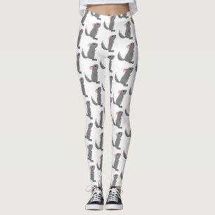 Niedliche Darstellung des Chinchilla-Cartoon Leggings
