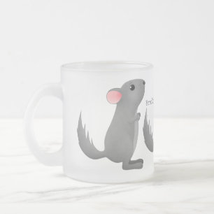 Niedliche Darstellung des Chinchilla-Cartoon Mattglastasse