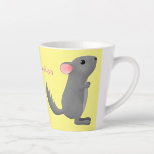 Niedliche Darstellung des Chinchilla-Cartoon Milchtasse