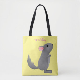 Niedliche Darstellung des Chinchilla-Cartoon Tasche