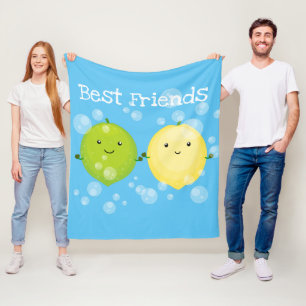 Niedliche Darstellung des Limonen Cartoon Fleecedecke