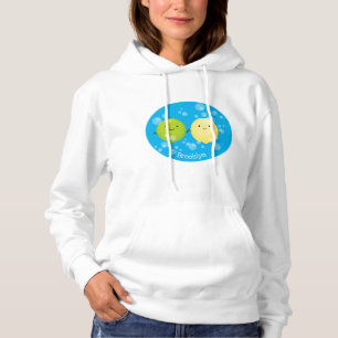Niedliche Darstellung des Limonen Cartoon Hoodie