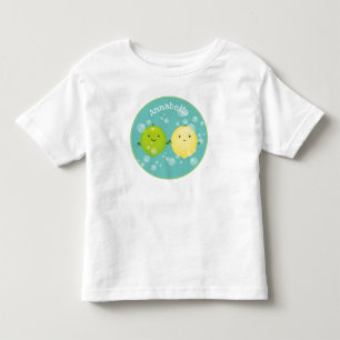 Niedliche Darstellung des Limonen Cartoon Kleinkind T-shirt