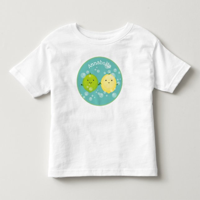 Niedliche Darstellung des Limonen Cartoon Kleinkind T-shirt (Vorderseite)